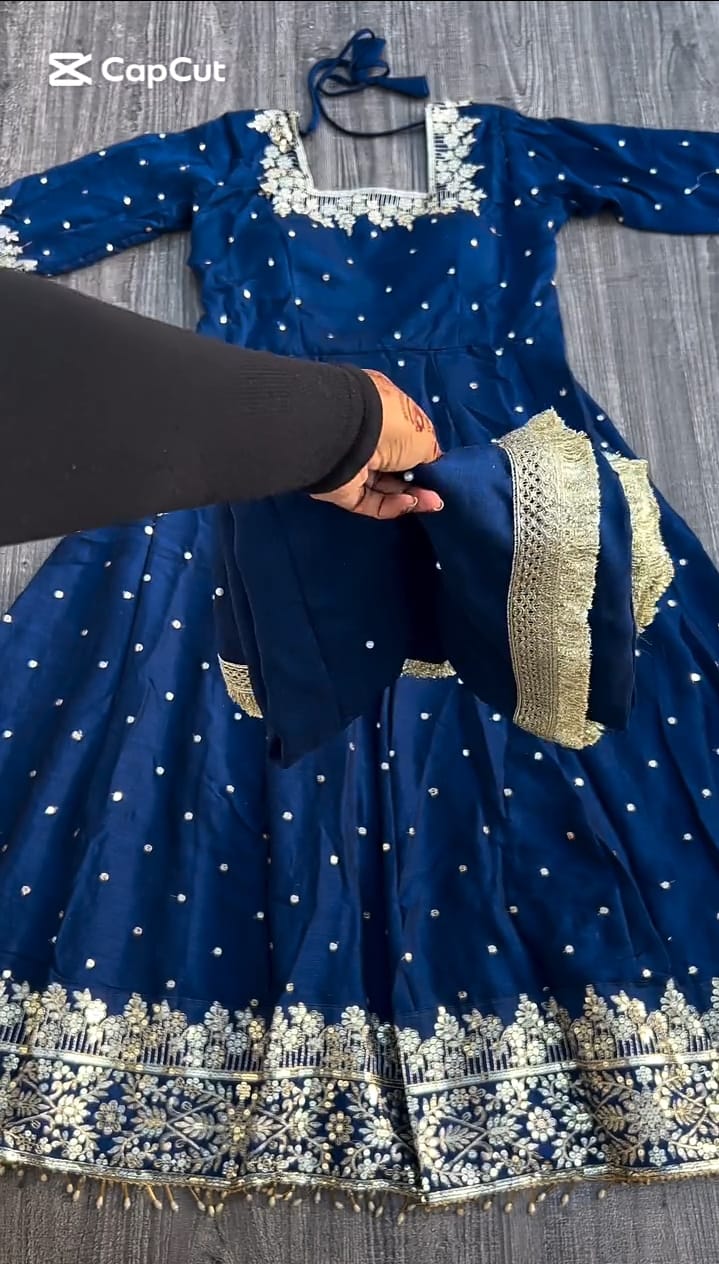 2 pcs embriodery maxi dress