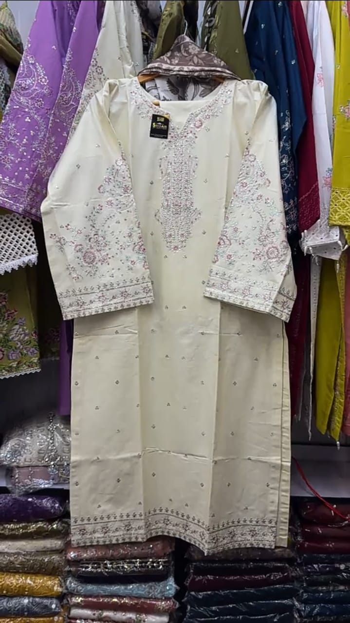 women 3 pcs embriodery suit