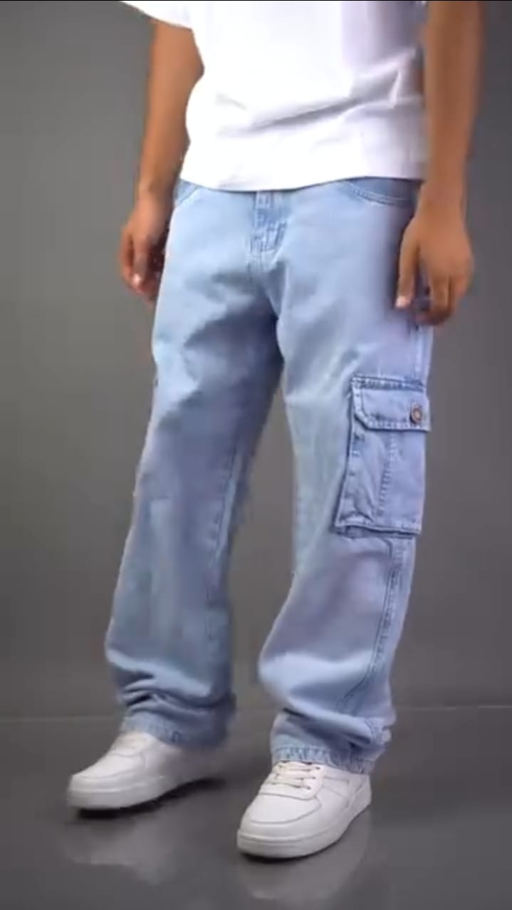 Pack Of 4 Baggy Cargo Trouser