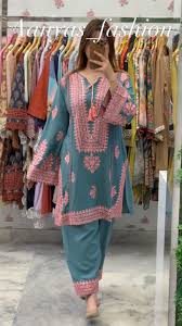 Pack of 3 Embroided 3Pcs Stitched Dress